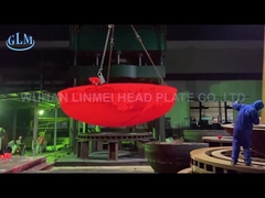 Heiße gebildete Klöpperböden SA 516 GR 70N 2175mm Diatemer 95 Millimeter stark