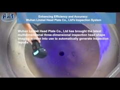 2590 mm Durchmesser, 88 mm Dicke, Kohlenstoffstahl-Druckbehälterkopf, gewölbter Asme-Kopf