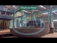 Kundenspezifische 2000MM 20MM 2 zu 1 Metallstahlrohr-Fitting Elliptische Tankkopf-Abmessungen