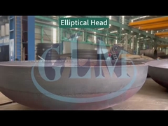 Kundenspezifischer elliptischer Dom aus Kohlenstoffstahl für Kessel, ca. 10 % Reduktionsverhältnis