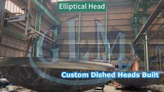 Das Schleifen der kurzen geraden Kante der elliptischen Endkappe ist im Gange!