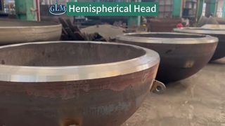 Hemispherical thick-walled head, finely ground bevel