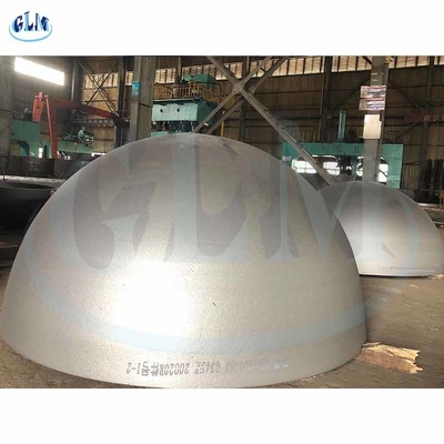 Edelstahlkuppel Hemisphärischer Kopf Durchmesser 1200mm 1400mm Denken Sie 6mm