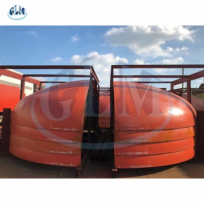 4000 mm Durchmesser 30 mm Dicke Kohlenstoffstahl Halb elliptischer Kopf 2 zu 1