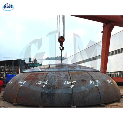 Kohlenstoffstahl 2: 1 Ellipsoidisches Tellerkopf Tellerende Durchmesser 11000 mm Dicke 58 mm