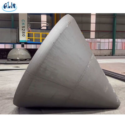 Maßgeschneiderte konische Behälterböden aus Kohlenstoffstahl mit 15°, 30°, 45°, 60° Kegelwinkeln für industrielle Anwendungen