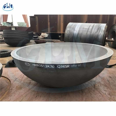 Q345R Mildstahl elliptische Halbkugel Tankköpfe Abmessungen 1592MM X 70MM