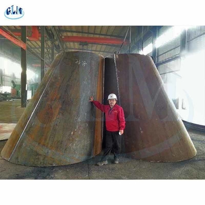 PED 300mm 89MM Zylinder Konische Tankköpfe Kronenradius Ellipsoidale Metallschüssel