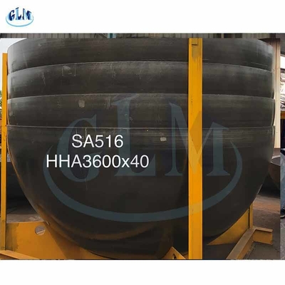 Kohlenstoffstahl Hemi Tank End SA516 HHA 3600 mm Durchmesser 40 mm