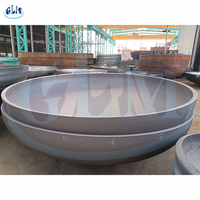 Halb elliptische Stärke des Behälter-Kopf-2800mm des Durchmesser-42mm