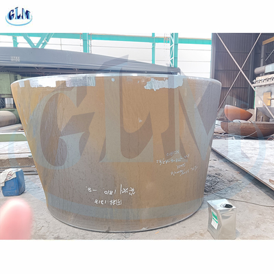 Behälter-Kopfstärke 74mm Identifikation 3300MM Unterseite SA516 Gr70 konische