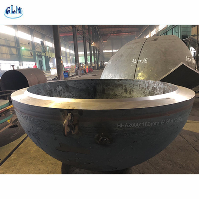 2000 mm Durchmesser 180 mm Dicke Hemisphärische Tellerköpfe für Druckbehälter