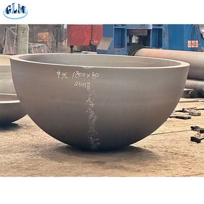 2-300 mm Dicke Kohlenstoffstahl Halbkugel Tankköpfe nach GB-Standard für Druckgeräte hergestellt